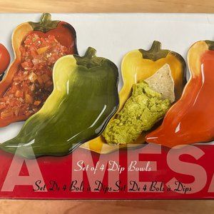 Set of 4 Dip Bowels NEW